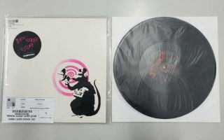 Banksy - Radar Rat - Dirty Funker - Pink - Vinyl Album Art Print - 1/500 - 2008
