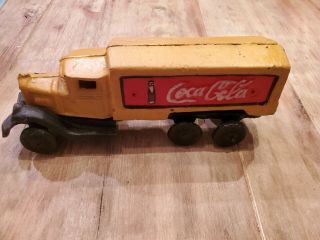 Vintage 1920’s Cast Iron Coca Cola Delivery Truck