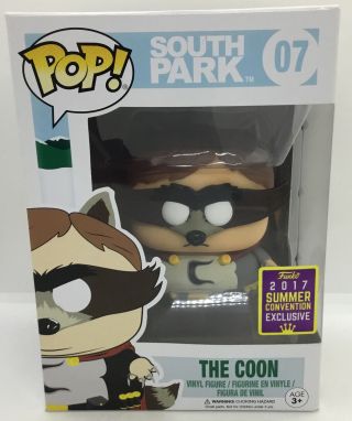 Funko Pop The Coon 07 South Park Cartman Sdcc Summer Convention Exclusive