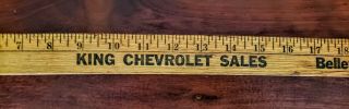 Vintage Yardstick Chevrolet Dealership Bellevue Michigan 2