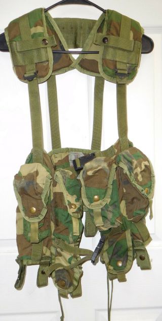 U.  S.  Army Woodland Camo Tactical Load Bearing Vest