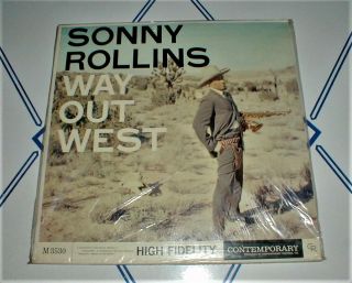 Sonny Rollins 1959 " Way Out West " Lp Contemporary M - 3530 Nm -