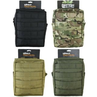 Large Molle Utility Webbing Pouch Zipped Storage Paintballing Army Cadet Airsoft