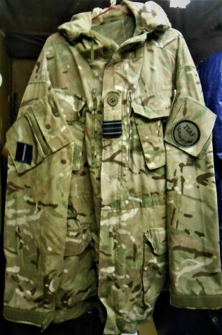 Raf Officers Windproof Jacket With Rank And Isaf Badges 44  Chest