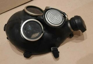 Vintage Black Gp - 7v Gas Mask Ussr (ГП - 7В) Size 2 (m)