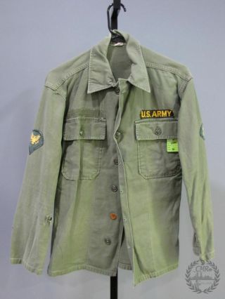 Vietnam Od Army Jacket With Patches