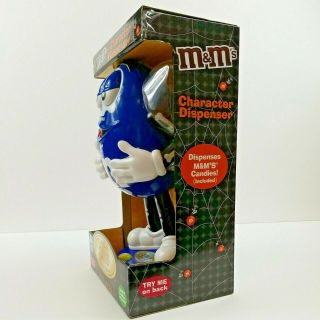 M&Ms Happy Halloween Collectible Candy Dispenser Blue Skeleton No.  01351 3