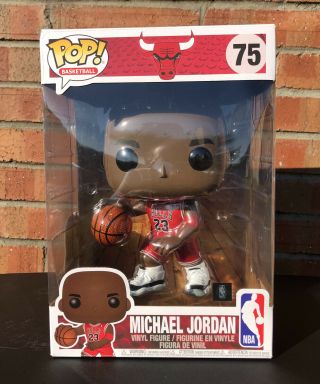 2019 Michael Jordan Nba Funko Pop 75 - 10 Vinyl Figure - Chicago Bulls