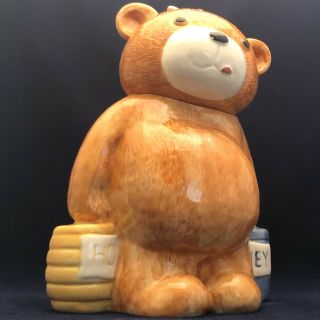 Treasure Craft Honey Bear Cookie Jar Ceramic Usa 13 " Tall