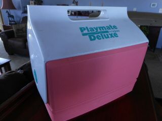Pink Playmate By Igloo Deluxe Large Cooler Button Vintage Pack Lunch Picnic Prop