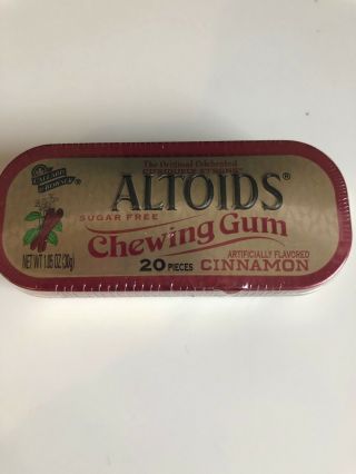 Altoids Cinnamon Chewing Gum Sugar - (1 Collectors Tin)