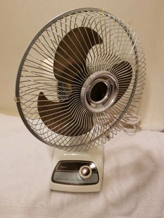 Vintage Sears Reobuck 9” Oscillating Desk Fan