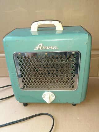Vintage Retro Mid Century Arvin Electric Portable Space Heater