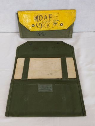British Army - Military - Mod - Canvas Vehicle Documents Holder Wallet Folder