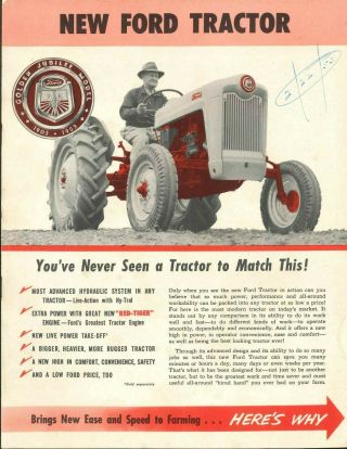 Ford Tractor Golden Jubilee Model Brochure