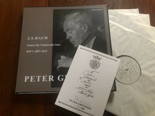 Peter Grummer Bach Complete Cello Suites Mirecourt Signed Box Lim 300 No 57/300