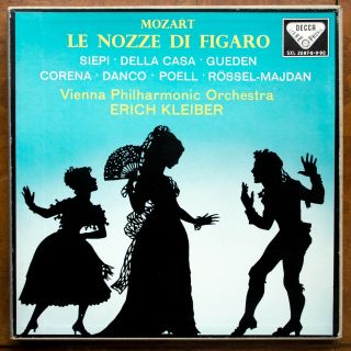 Erich Kleiber / Mozart Le Nozze Di Figaro Decca Sxl 2087 - 8 - 9 - 90 Wbg 4lp Box Ed1