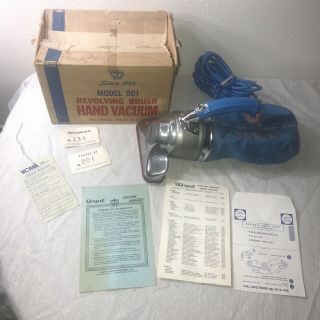 Royal Prince Portable Hand Held Vacuum Cleaner Model 501 Blue & Box