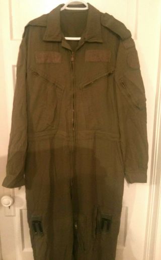 Canadian Air Force Flight Suit Coveralls Rcaf Sz 7344 Chest 44 Snappy Dresser