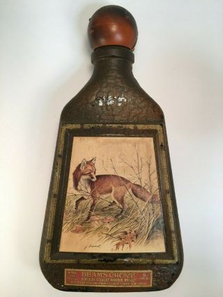 Vintage Beams Choice Red Fox James Lockhart Decanter Whiskey Bottle