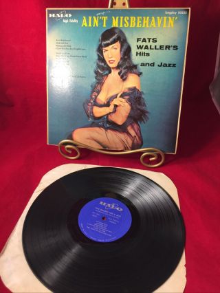 1956 Ain’t Misbehavin’ Lp Bettie Page By Bunny Yeager Spicy Risque Pinup Cover