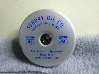 Vintage Advertising Phillips 66 Sundry Oil Co Pocket Tape Measure Wanamingo Minn