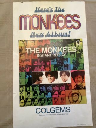 A Promotional Poster For The Monkees Lp - Instant Replay