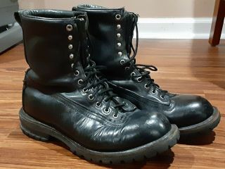 Us Military Army Mountain Ski Boot Leather 10th Sfg Chippewa Boots Size 10