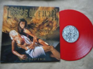 Cradle Of Filth " Vempire " Lp Pressed Red Vinyl Autographed By All