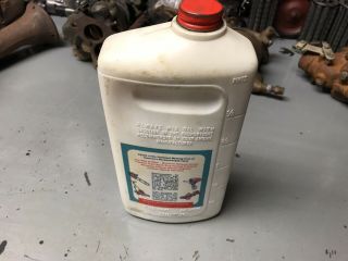 Antique Atlantic Outboard Motor Oil Can Plastic Vintage Full 3