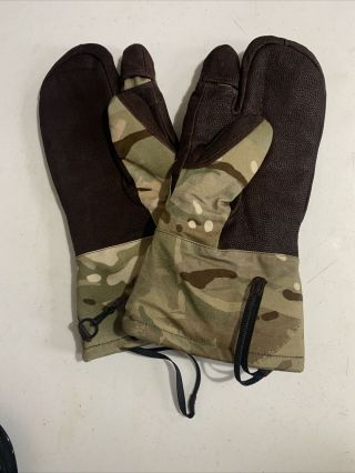 British Army Issue - Mtp Goretex Blizzard Mitts / Gloves - Size Large