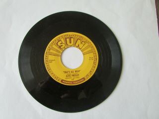 Elvis Presley Sun Record 209 Blue Moon Of Kentucky With Push Marks