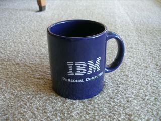 Waechtersbach Ibm " Personal Computer " Blue Coffee Cup Mug