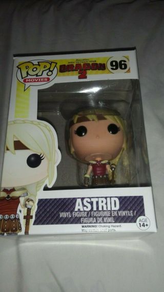 Funko Pop Movies " How To Train Your Dragon 2 " Astrid (vaulted) 96 Retired