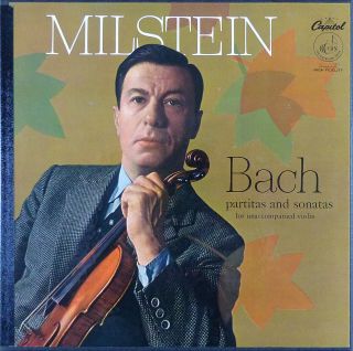 Bach: Sonatas & Partitas For Solo Violin: Milstein - Capitol Pcr 8370 (3lp Box)