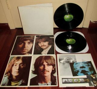 Beatles 2 Lp The White Album " Errors " 1st Press,  Photos,  Poster Sounds Great Nm