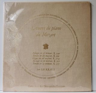 Lili Kraus Mozart Piano Solo Discophiles Francais DF 95 Listen 2