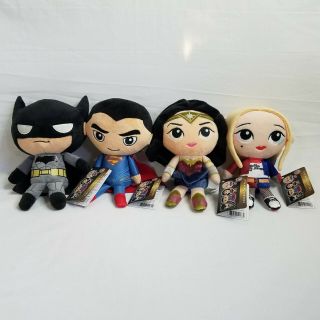 Funko Hero Plushies Set Of 4 Batman Superman Wonder Woman Harley Quinn Plush