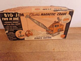 Vintage Gmp Andy Gard Big Jim Electric Magnetic Crane With Remote Control