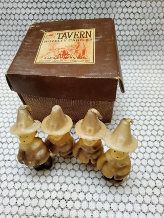Vintage Tavern Socony Vacuum Oil Novelty Candles - Puritan Boys