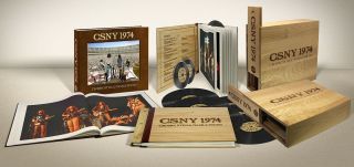 Holidays Gift Csny 1974 Deluxe Wooden Box Books 6lp Blu - Ray Dvd Digital