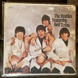 Beatles Yesterday And Today Butcher Cover 3rd State Peel Album Vg Too