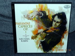 Michael Rabin: Paganini Caprices Op 1 Capitol Spbr 8477 1st Pressing Nm