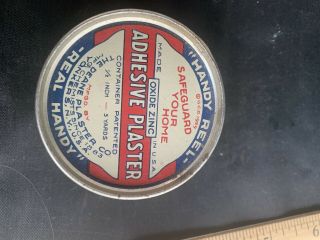 Vintage Redi Reel Adhesive Plaster Tin Deane Plaster Co Yokers York Tin