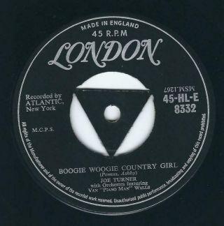R&b Rocker Joe Turner London 8332 Boogie Woogie Country Girl / The Chicken ♫