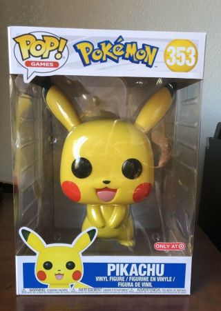 Pikachu 10” Inch Target Exclusive Limited Edition Funko Pop