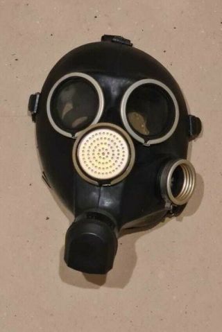 Vintage Black Gp - 7 Gas Mask Ussr (ГП - 7) Size 3 (l)