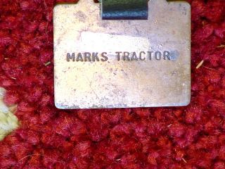 ALLIS CHALMERS TRACTOR BRASS WATCH FOB,  OLD 2