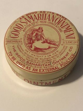 Vintage Good Samaritan Ointment Antiseptic Tin