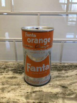 Fanta Orange Soda Straight Steel Pull Tab Soda Pop Can The Coca - Cola Co.